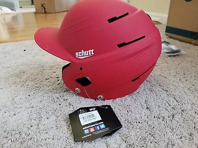 Schutt XR2 335600 L Softball Helmet Matte RED 7 1/4-1/2 • $17.50