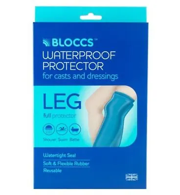 £23.49 • Buy Bloccs Waterproof Protector For Casts And Dressings - Adult Full Leg