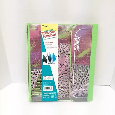 $12.95 • Buy Mead Original Trapper Keeper Binder Retro Portfolio Vintage Style Purple Cheetah