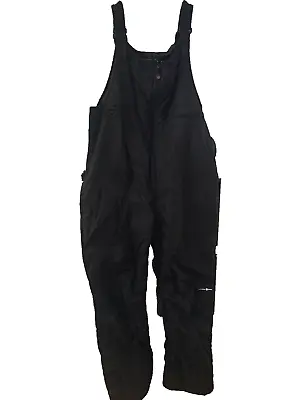 Zip Men's Snow Bib Pants - Outdoor Gear BLACK XL Mens Snow Pants W/ Side Gussets • $12