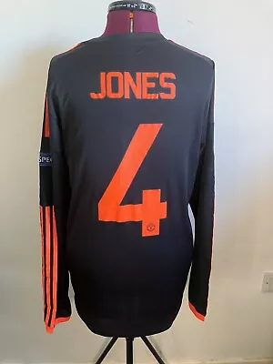 Manchester United Phi Jones Adidas Player Issue Adizero Long Sleeve Shirt Size 7 • $124.49