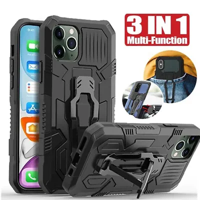 $9.66 • Buy Shockproof Stand Case For IPhone 13 12 11 Pro Max X XS XR 6 7 8 Plus Armor Cover