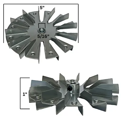 Harman Combustion Fan Paddle 5  Double Impeller Blade 3-20-502221 OEM Quality • $14.88