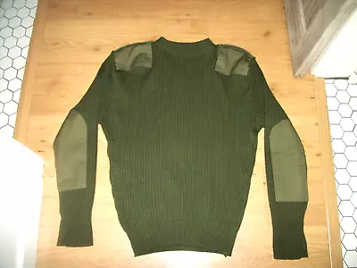 DSCP Valor Collection US Military Service Sweater Men 100% Wool Army Green Sz 46 • $13