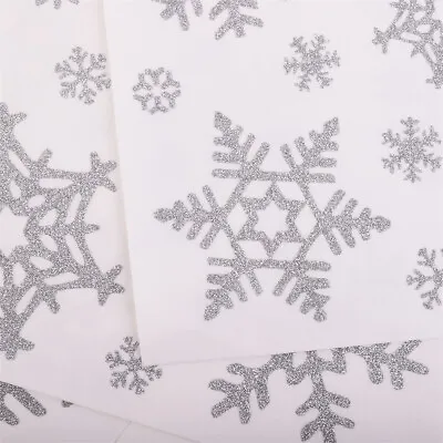 £2.91 • Buy 80x Snowflakes Christmas Vinyl Decal Sticker DIY Glitter Wine Bottle Glass Decor