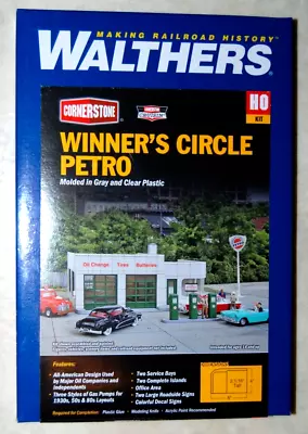 Walthers Cornerstone HO Scale Winner’s Circle Petro Gas Station 933-3479 • $22.95