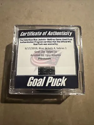 Zac Dalpe NHL Goal Scored Puck - September 17 2019 - Meigray COA • $99.48