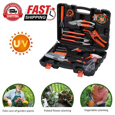 12pcs Garden Tool Set Stainless Steel Heavy Duty Gardening Hand Tool Kit  • £27.99