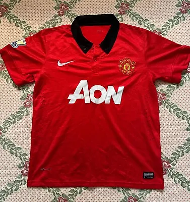 Manchester United 2013/14 Home Soccer Jersey - S • $30