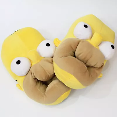 $43.99 • Buy Homer Slippers The Simpsons 90s Winter Bedroom Donut Plush Toy Cartoon Novelty