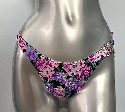 Victorias Secret Swim Bikini Brazilian Bottom Bling VS Logo Hip Embellished Nwt • $20.24