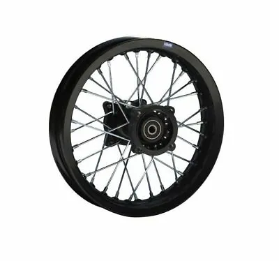 HMParts Pit Dirt Bike Cross Aluminum Rim Anodized 10-Inch Rear Black Type 2 12mm • £40.51