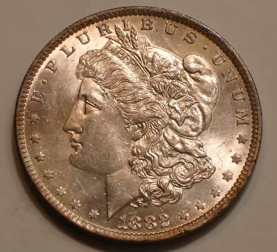 1882-O Morgan Silver Dollar Very Choice BU Frosty Cartwheel LUSTER • $0.99