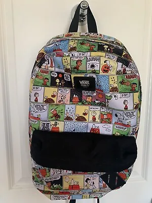 Vans X PEANUTS Old Skool II Charlie Brown White Backpack Rare Item! • $49.99