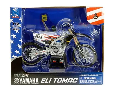 New Ray 1:12 58423 Yamaha Factory Racing YZ450F Eli Tomac Motocross Of Nations  • $22.99