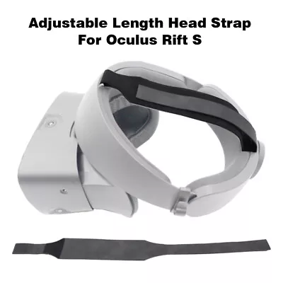 VR Headset Accessories PU Leather Adjustable Length Head Strap For Oculus Rift S • $15.50