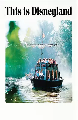 This Is Disneyland Mike Fink Keel Boats Keelboats Vintage Retro Disney Poster • $19.49