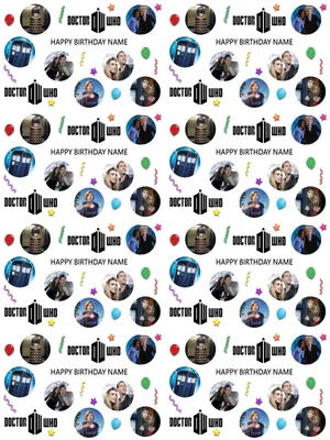 £3.99 • Buy Doctor Who Personalised Birthday Gift Wrapping Paper 3 Designs ADD NAME