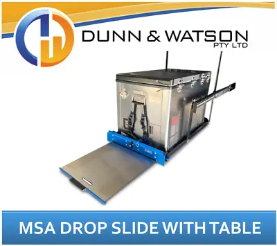 $1250 • Buy MSA Drop Down Fridge Slide With Table - All Sizes (Waeco, Evacool, Engel, ARB)