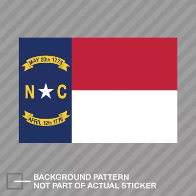 North Carolina Flag Sticker Decal Vinyl Adhesive State North Carolinian NC • $21.96