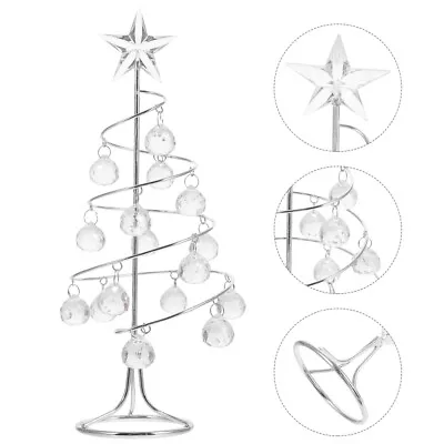  Desktop Christmas Tree Iron Ornament Display Stand Holiday Tabletop Trees Metal • $16.69