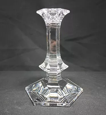 Lovely VAL ST. LAMBERT Elysee Crystal 6.75  Candlestick Candle Holder • $18