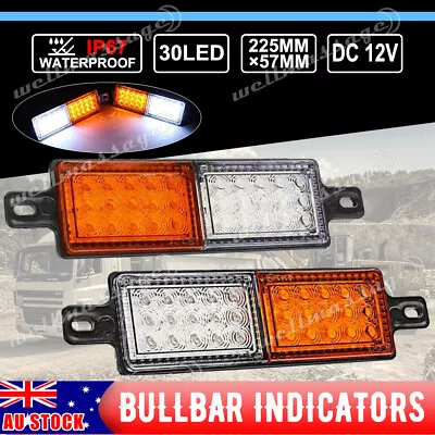 2x LED Bullbar Indicator Tail Lights Front Park DRL Light For ARB TJM Lamp New • $26.15