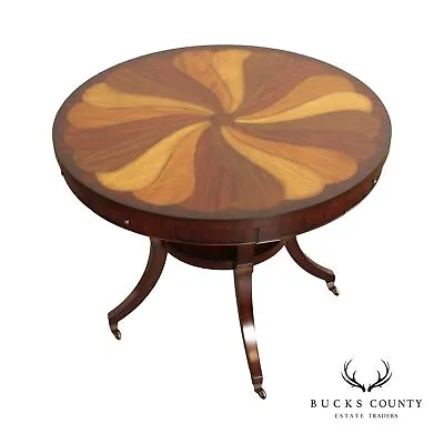 Thomasville Ernest Hemingway Collection Inlaid Round Center Table • $1495