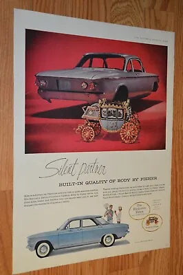 $14.99 • Buy ★1960 Chevy Corvair Original Large Vintage Advertisement Ad 65