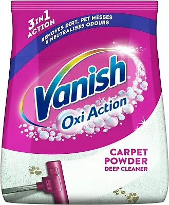 Vanish Oxi Action Carpet Care Vacuum Up Powder 650g Pack Of 1  Stain Remover • £30
