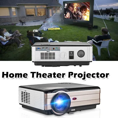 LED Home Theater Projector Movie Game Video USB HDMI VGA 1080P 4500LM Big Screen • $285.99
