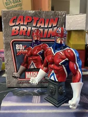 Marvel Bowen Mini-Bust Captain Britain 80s Version #1058/1500 RARE • $147.18