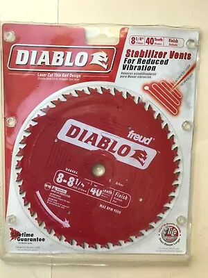 Diablo D0840X 8-1/4 Inch X 40 Tooth Finishing Saw Blade USED • $9.99