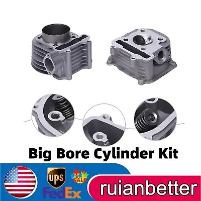 180cc 61mm Big Bore Cylinder+Head Kit For GY6 125CC 150CC Scooter ATV Moped • $74.10