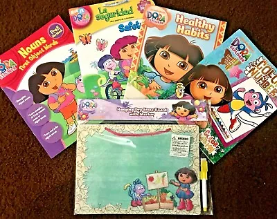 $14.99 • Buy Huge Lot DORA THE EXPLORER Preschool Workbooks W/Dry Erase Board Included PreK+