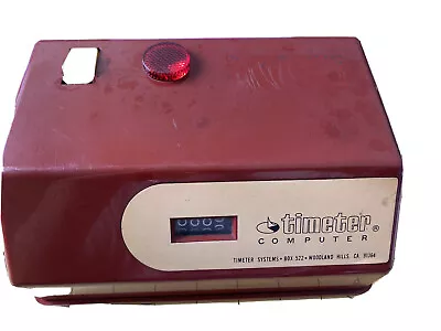 $26.96 • Buy Vintage Timeter Computer Model #903  Job Tracking Clock Red Color 