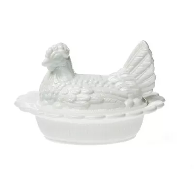 Vintage Style Mosser USA Hen On Nest Milk White • $36.95