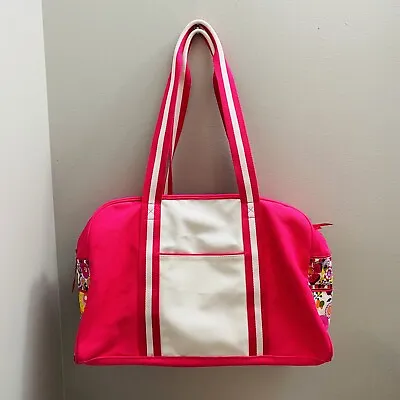 Vera Bradley Clementine Pink & White Colorblock Duffle Bag • $29.99
