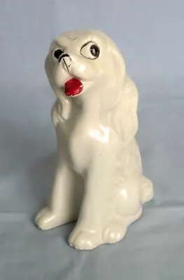 Cocker Spaniel Dog Figurine Mid-Century Ceramic Art Pottery Mold Number 742 • $19.95