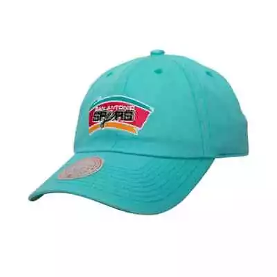 Mitchell & Ness Teal NBA San Antonio Spurs Team Ground HWC Strapback - OS • $24.95