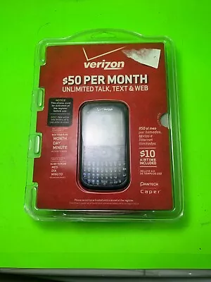 NEW Sealed Package Selling As Parts Pantech Caper Black (Verizon) Cellular Phone • $16