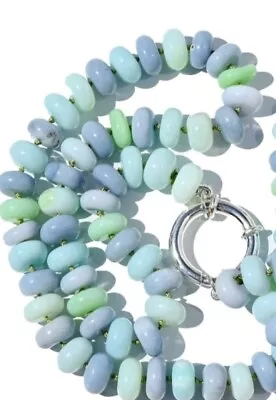 Blue Green Opal Candy Necklace • $69