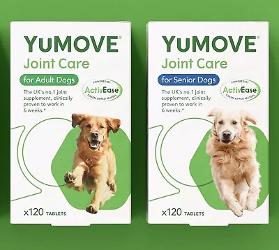 Lintbells YuMOVE 120 Tablets (Senior) + 120 Tablets (Adult) Dogs = 240 Tablets • £42.95