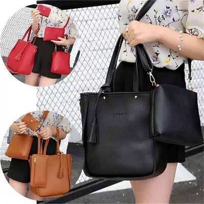 Women Girls Portable Leather Handbag Crossbody Bag Shoulder Bag Wallet Purses • $20.38