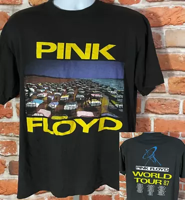 Vintage Pink Floyd 1987 World Tour Shirt 80S Grunge Concert Tee Double Sides • $29.97