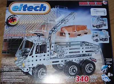 Truck With Crane Eitech Metal Construction Building Toy Set C301 • $79.99
