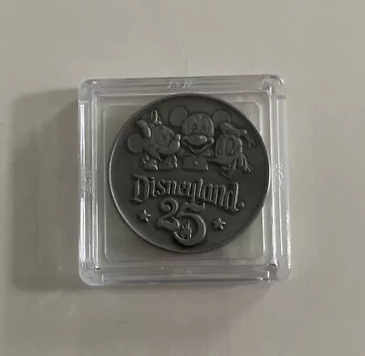 Vintage Disney Disneyland 25th Anniversary Coin Mickey Mouse Minnie Donald Duck • $18.99