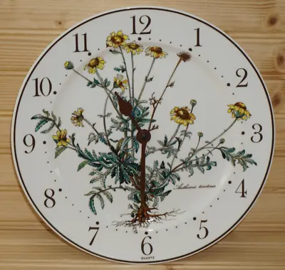 Villeroy & Boch Botanica Wall Clock 10 1/2  Works!  (S21) • $55.88