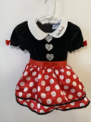 Disney Minnie Mouse Red White Black Costume Dress Infant Size 6-12 Months • $15