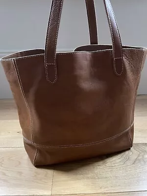 Fat Face Tan Leather Large Tote Bag NEW • £65